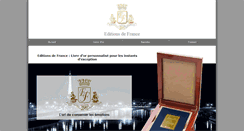 Desktop Screenshot of editions-de-france.com